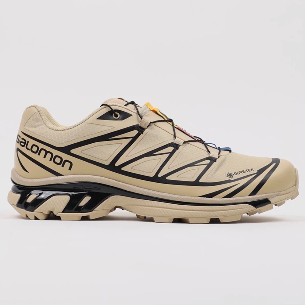 Salomon Tan and Black Trail Shoes